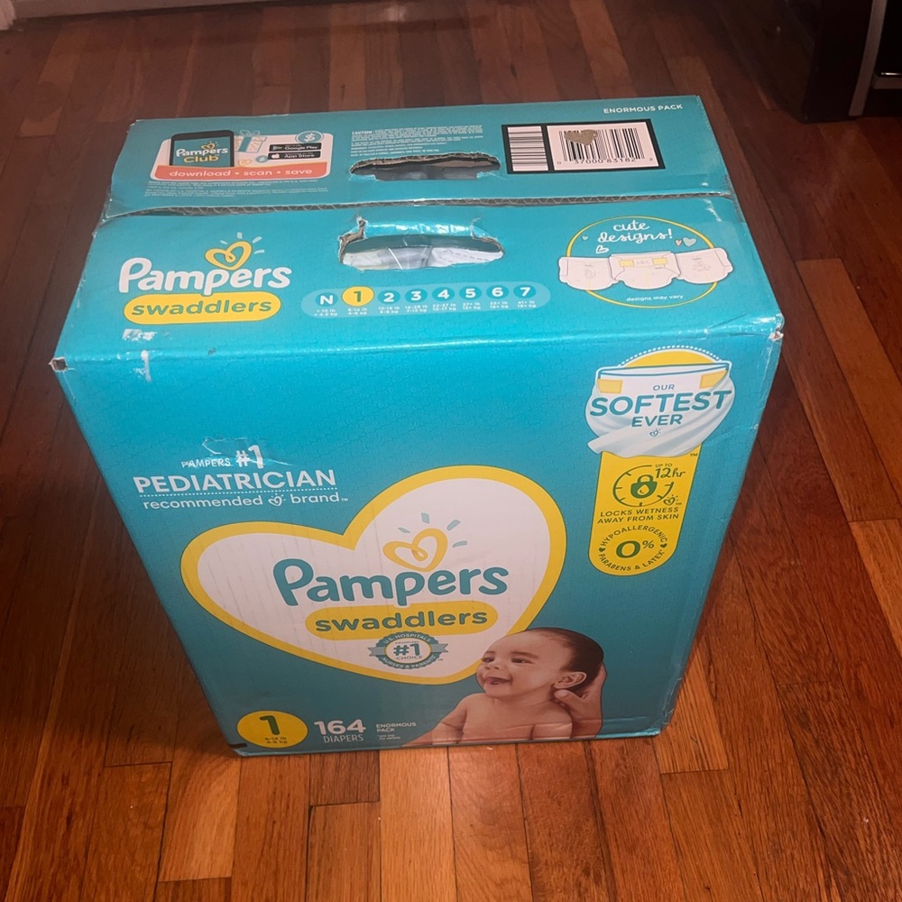 Pampers Swaddlers Diapers Size 1